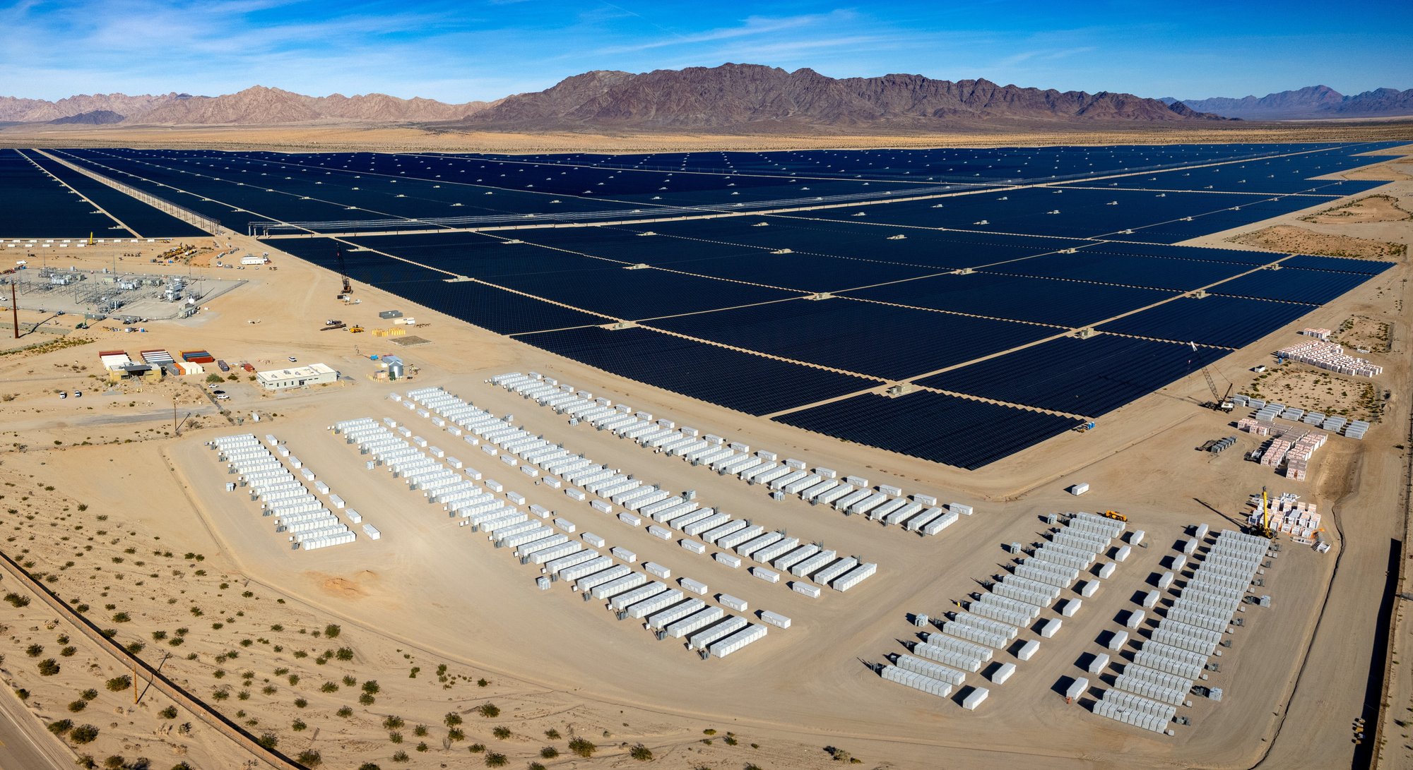 solar panels and battery storage