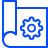 Settings Gear on Paper Icon