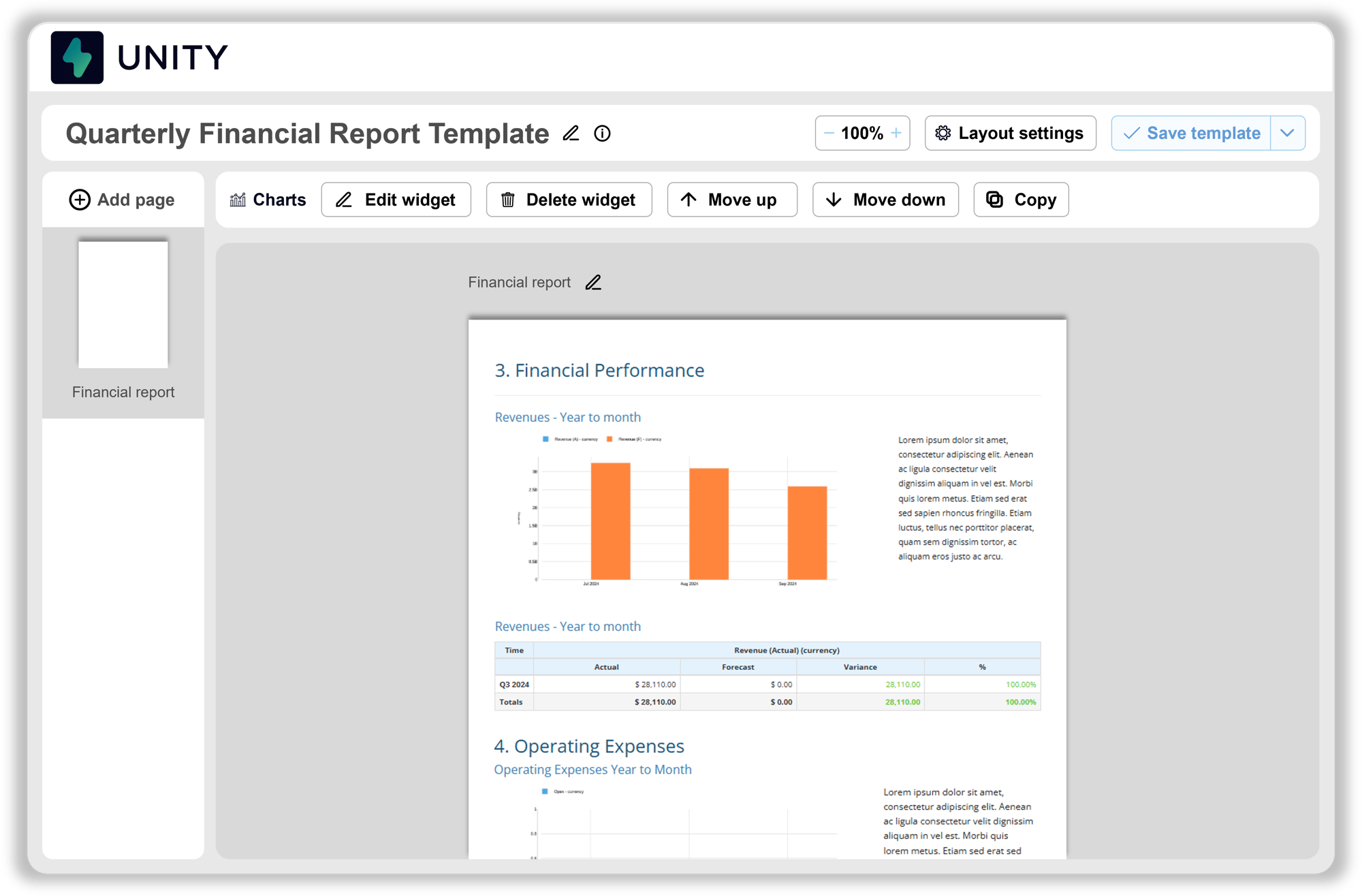 Rapports personnalisés et API